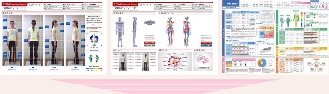 体組成計測、姿勢計測、体力計測